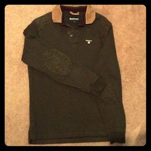Barbour long sleeved polo sweater
